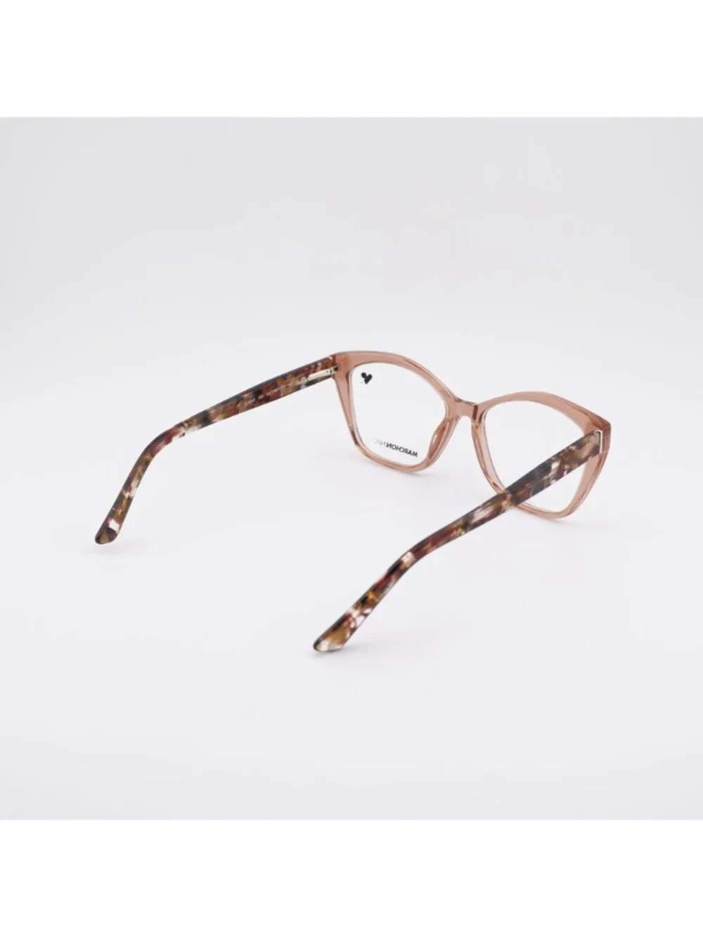 Marchon M-5041 204 Eyeglasses Taupe Crystal 54mm Square Frame